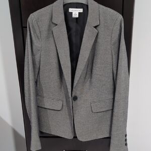 Liz Claiborne Gray Textured Blazer
